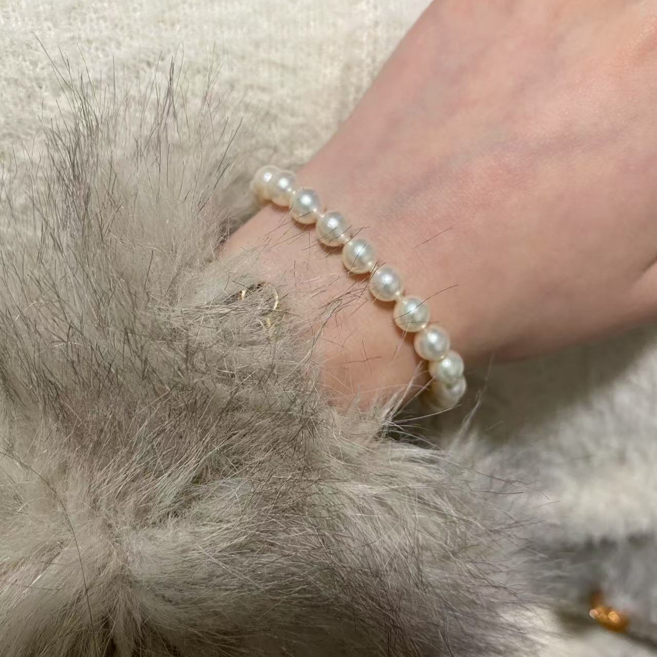7-7.5mm Classic Akoya Pearl Bracelet ABS7750