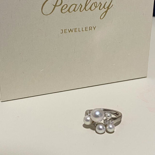 4-7mm Popcorn Aurora Freshwater Pearl Ring FRS4700