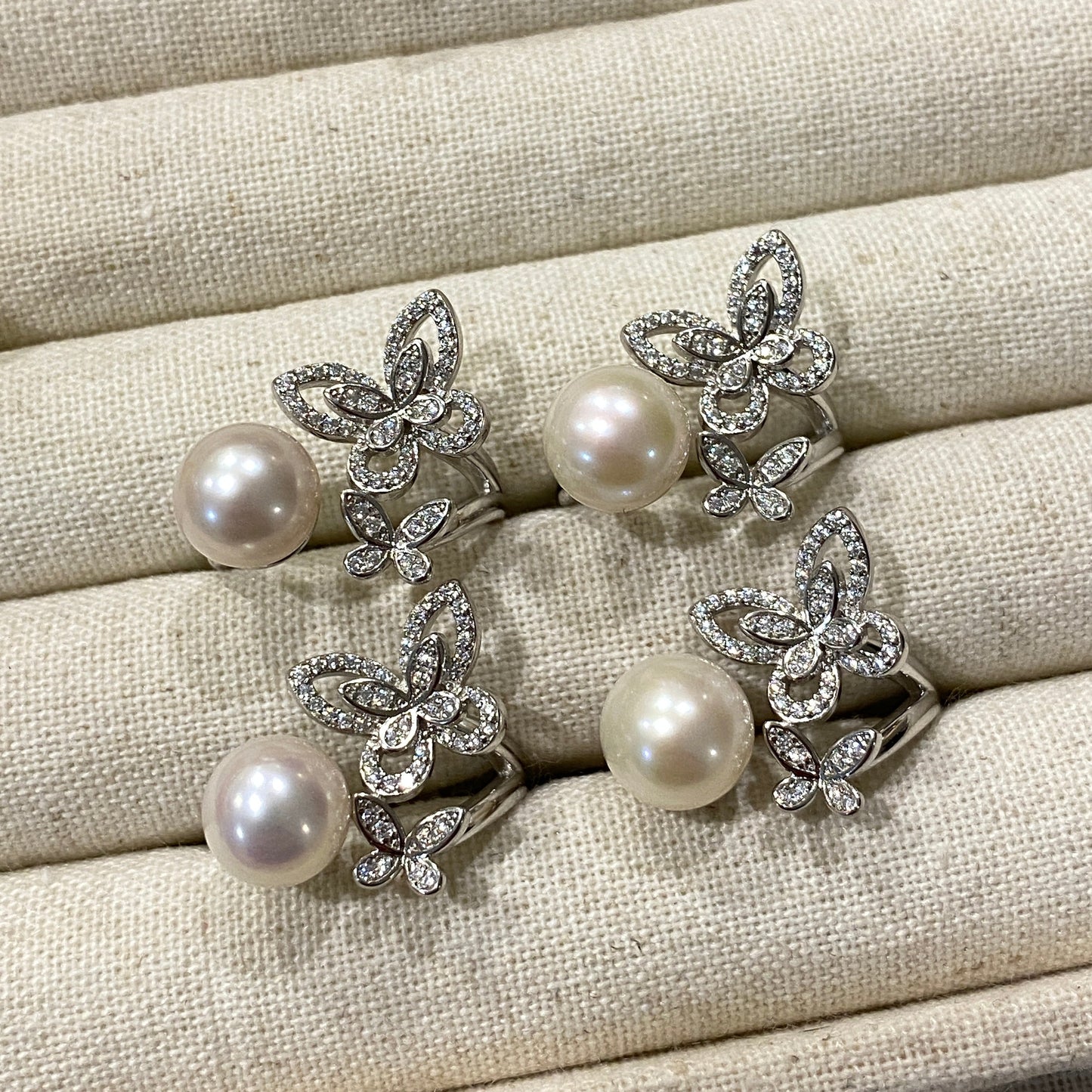 (Pre-order) Popular Butterfly Freshwater Pearl Ring PEFRS0100