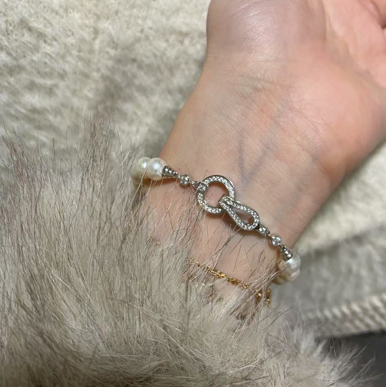 7-7.5mm Classic Akoya Pearl Bracelet ABS7750