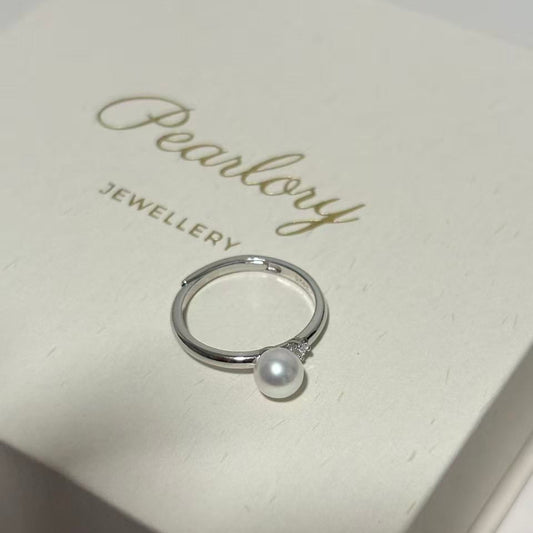 6mm Classic Aurora Freshwater Pearl Ring FRS0600