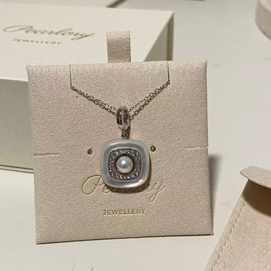 6mm Natural White Mother-of-Pearl Freshwater Necklace