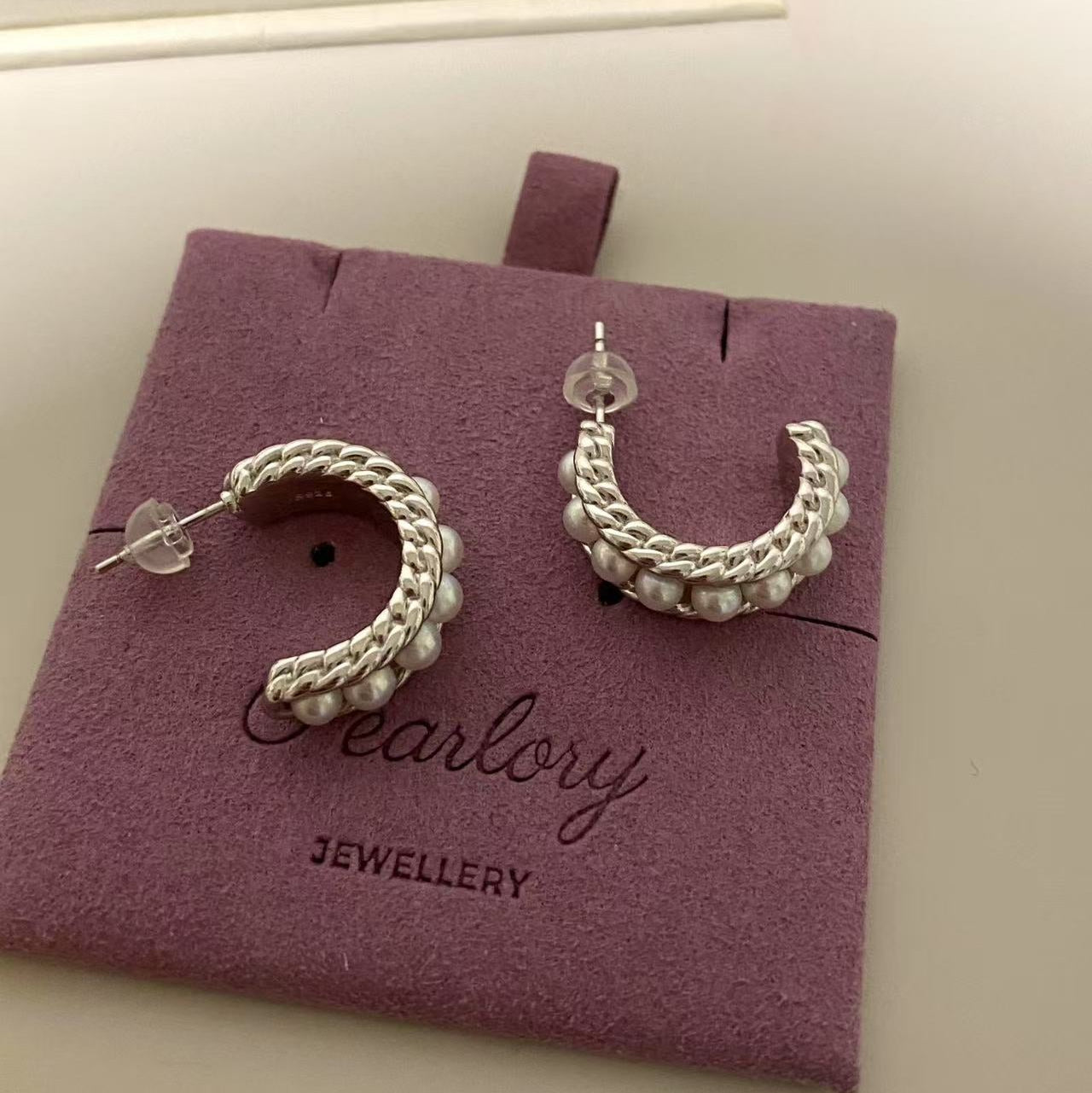French Twist Freshwater Pearl Earrings FES0350