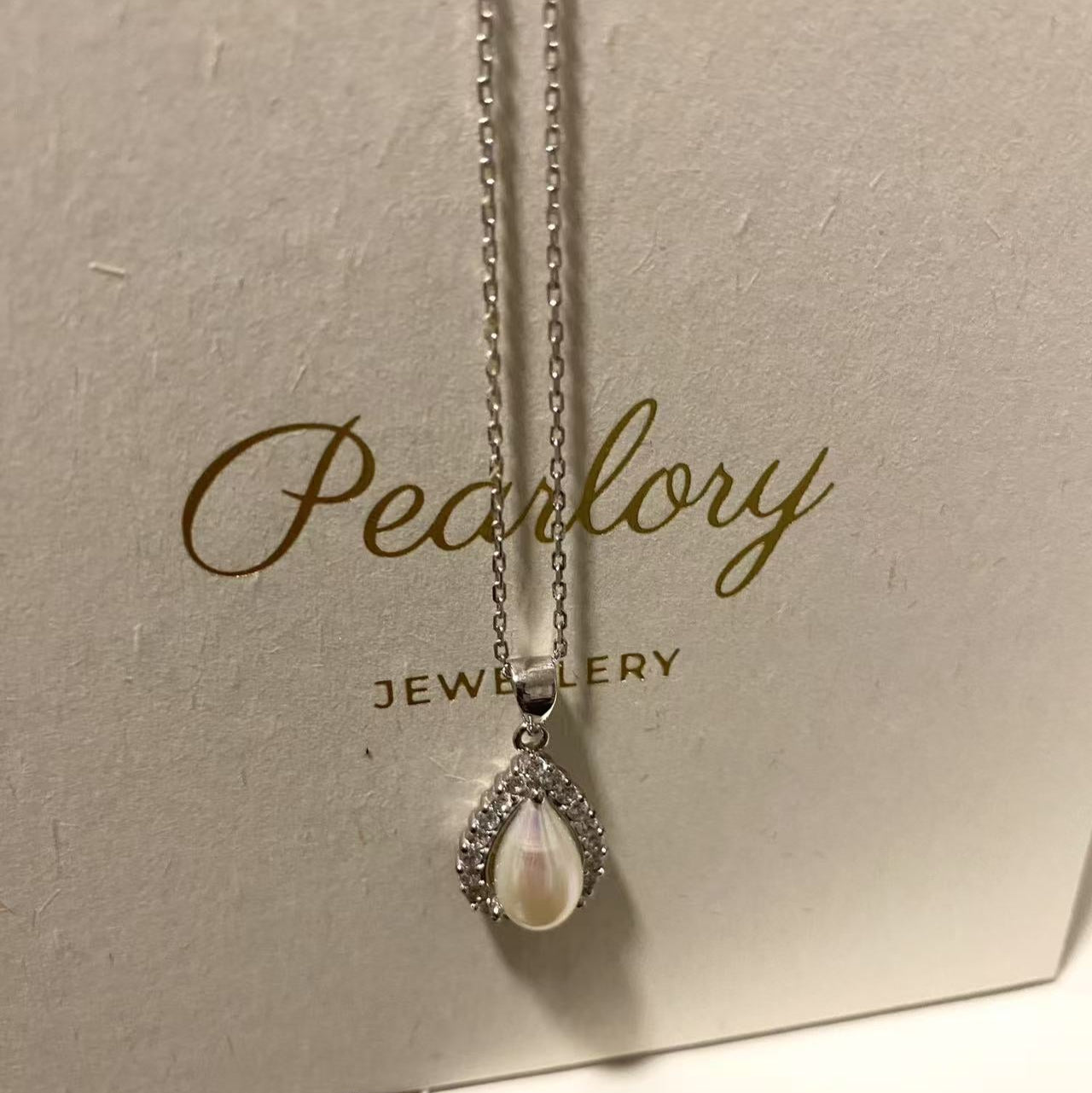 10-13mm Teardrop Freshwater Pearl Necklace FNS1013