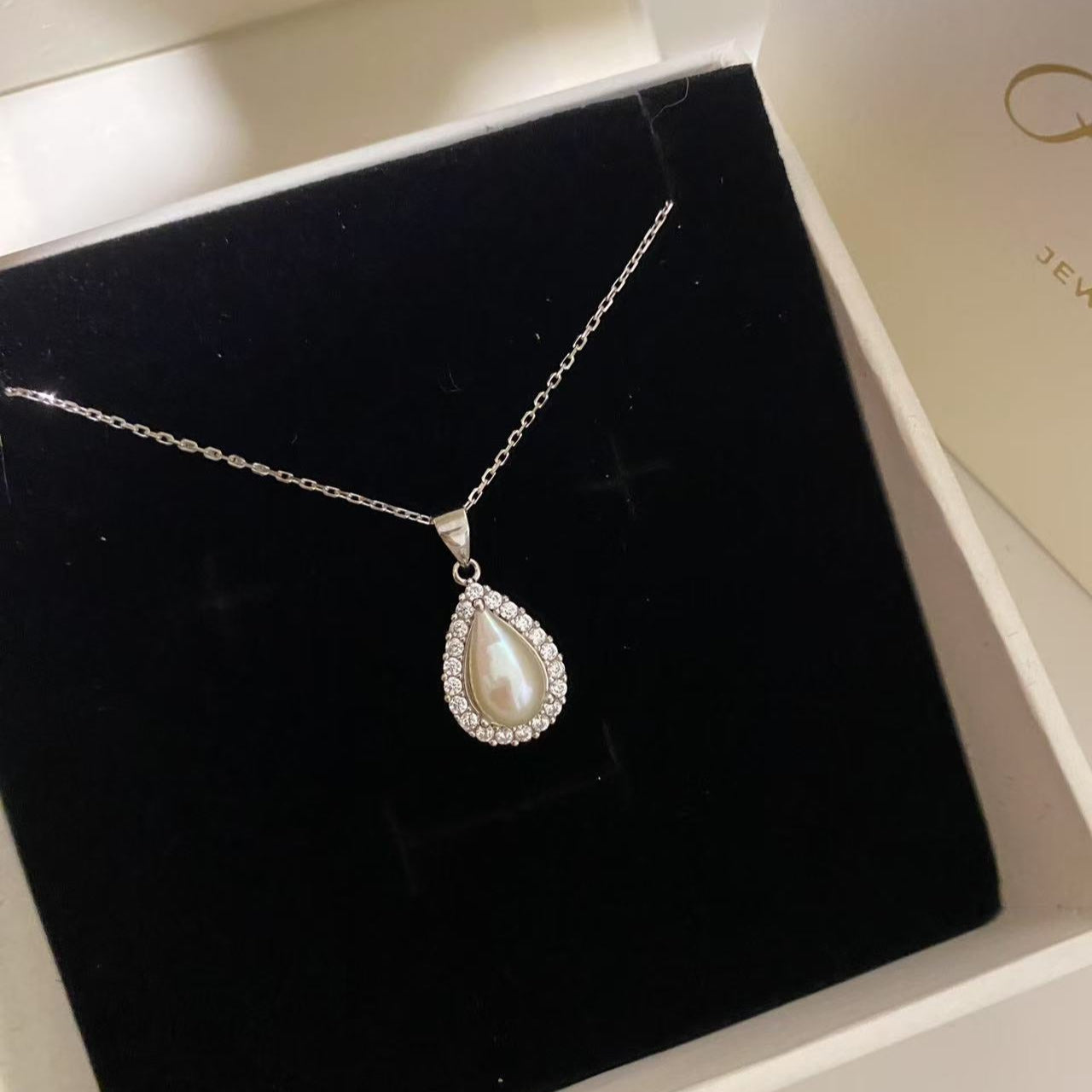 10-13mm Teardrop Freshwater Pearl Necklace FNS1013