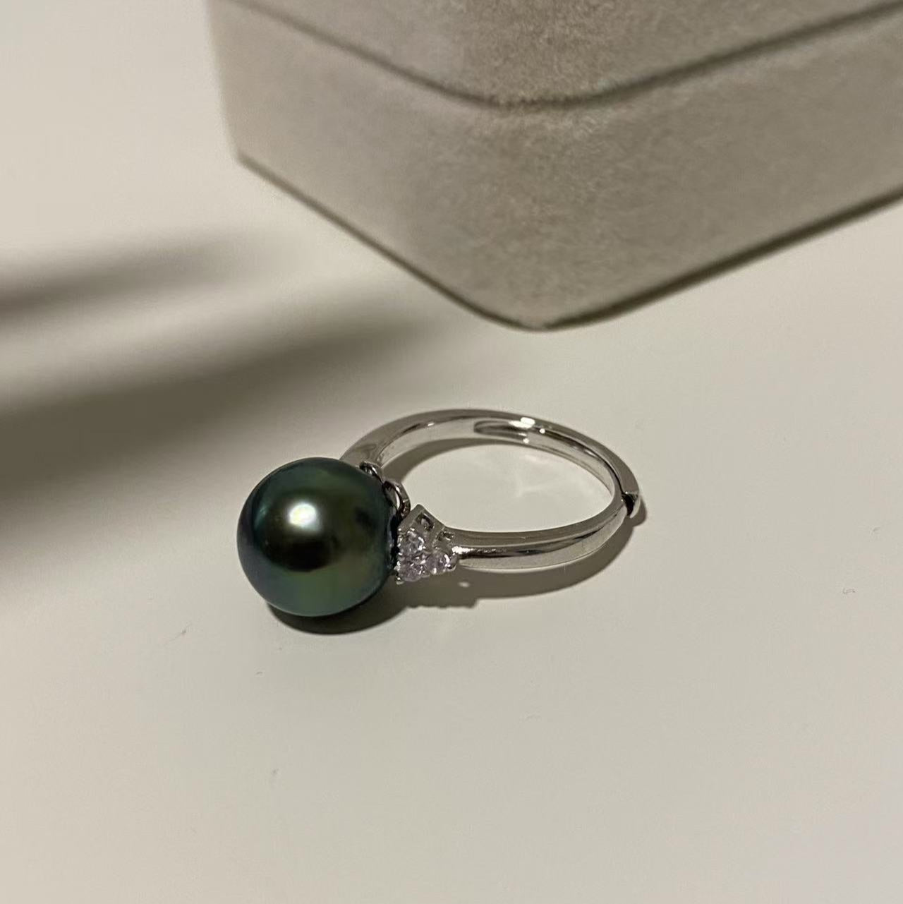 10-11mm Minimalist Tahitian Pearl Ring TRS1050