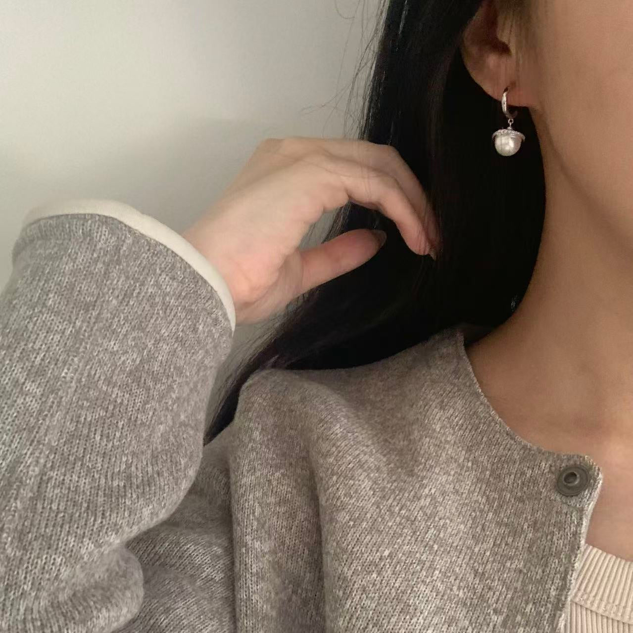 Australian South Sea Pearl Planet Earrings