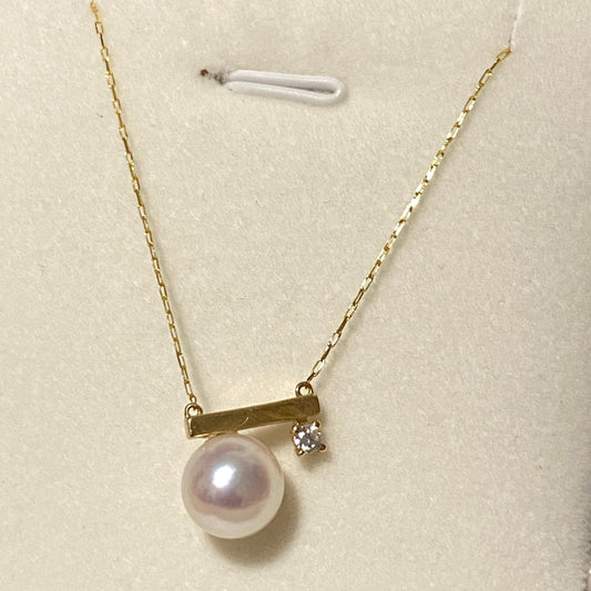 Balance Single Akoya Pearl Necklace AN18K0758