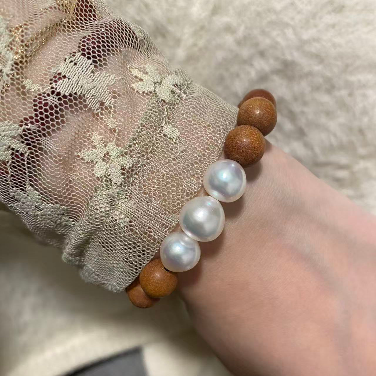 9-11mm Sandalwood Australian South Sea Pearl Bracelet