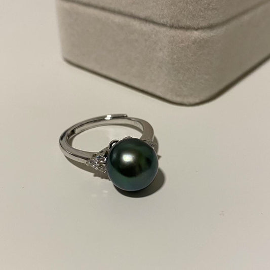 10-11mm Minimalist Tahitian Pearl Ring TRS1050