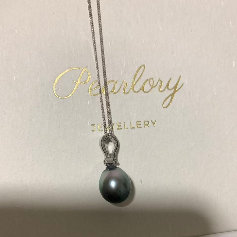 10-11mm Minimalist Tahitian Pearl Necklace