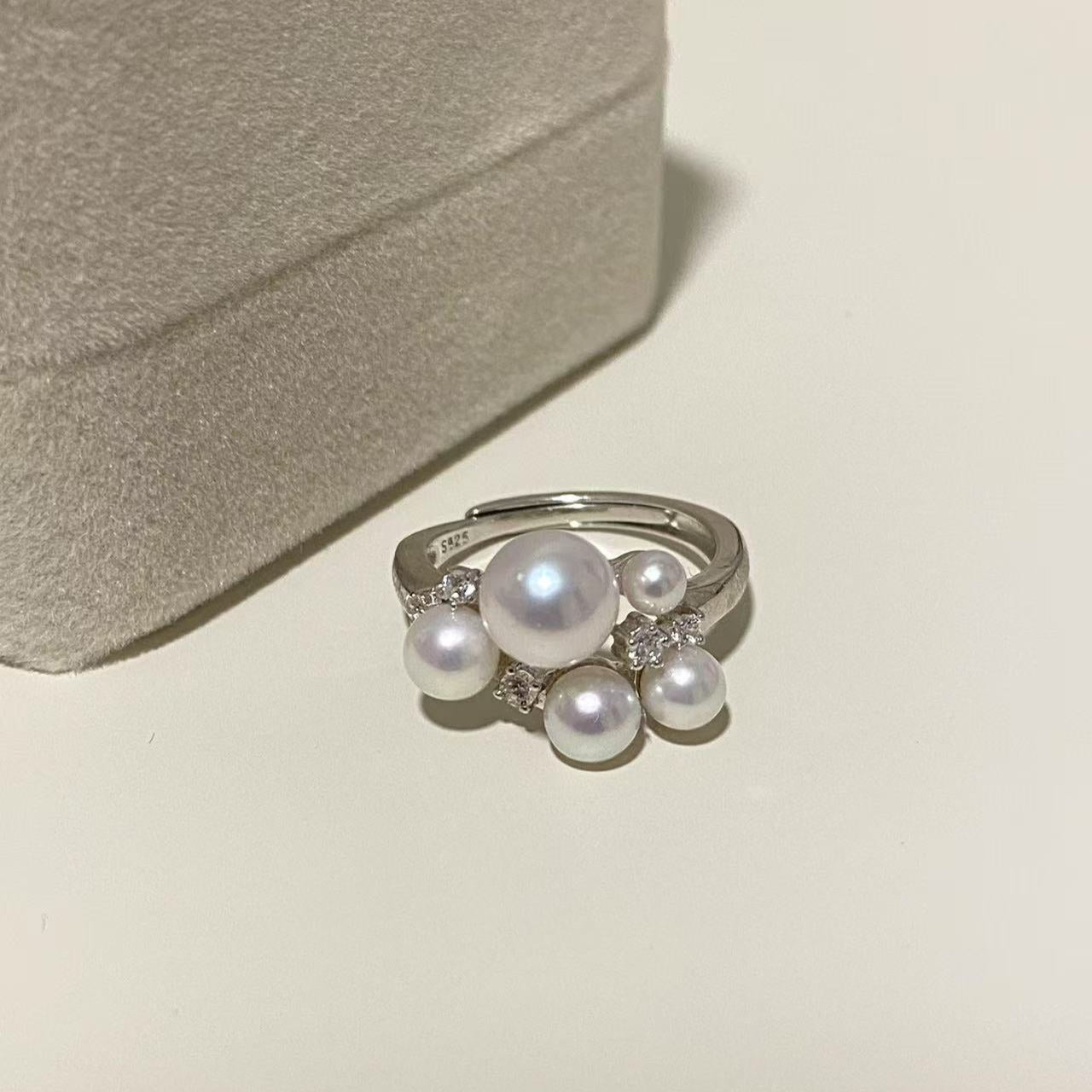 4-7mm Popcorn Aurora Freshwater Pearl Ring FRS4700