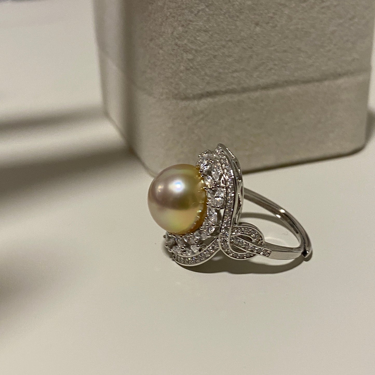 11-12mm Luxury South Sea Golden Pearl Ring SGR1112