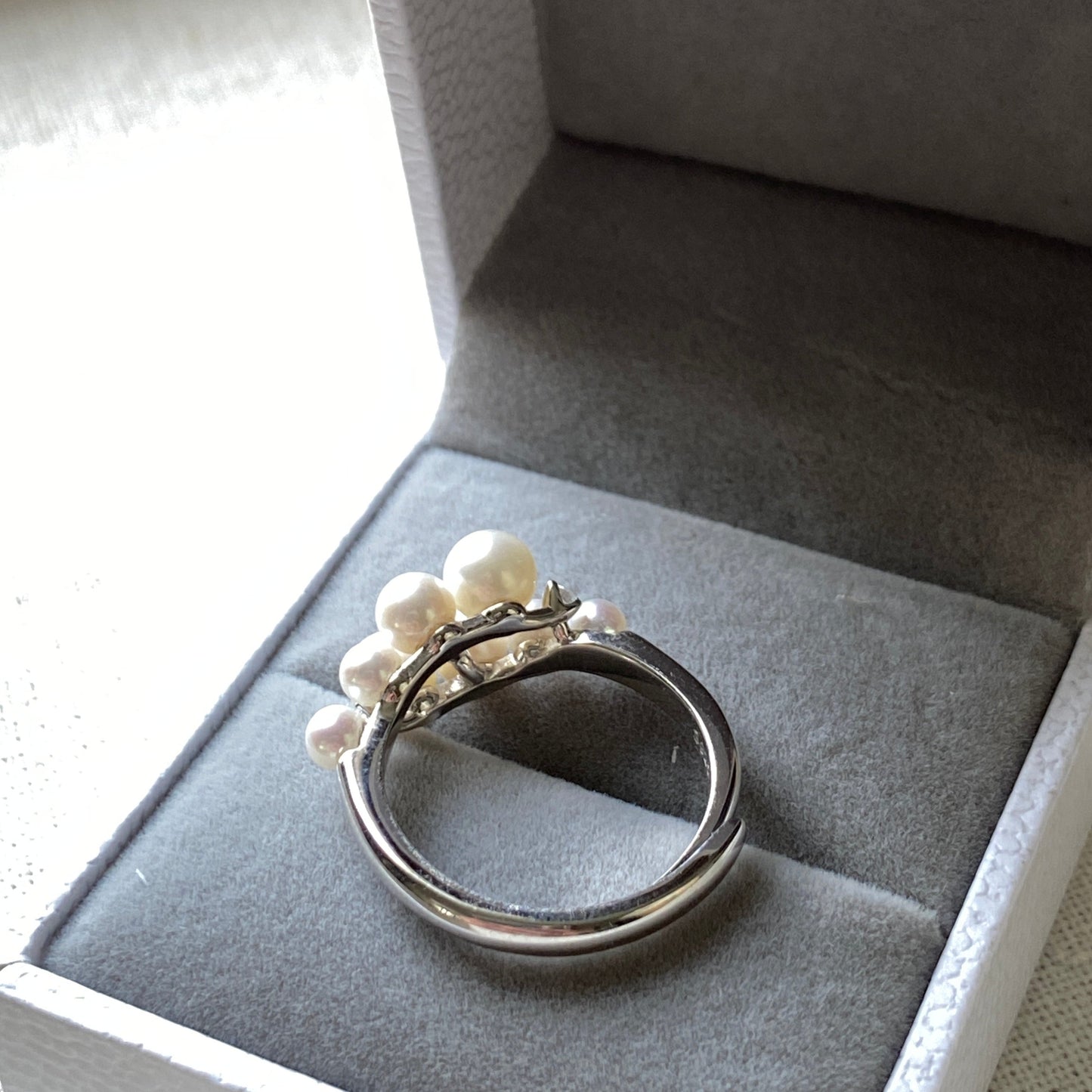 (Pre-order) Popcorn Style Aurora Freshwater Pearl Ring FRS0365