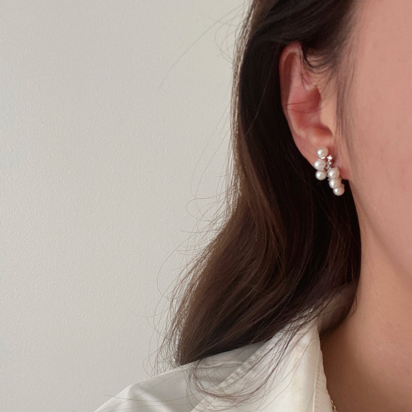 New Percentage Freshwater Pearl Stud Earrings FESZ4550