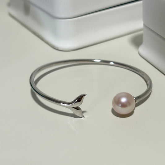 (Pre-order) Fishtail Light Pink Freshwater Pearl Bracelet FBS1050