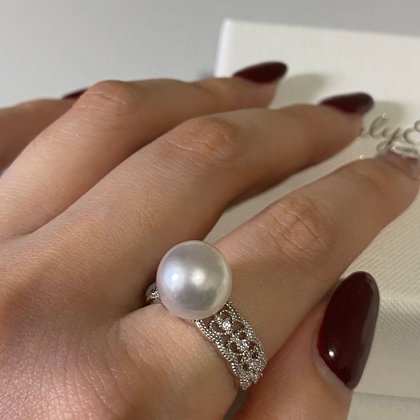 Lace Australian South Sea Pearl Ring PESRS1050