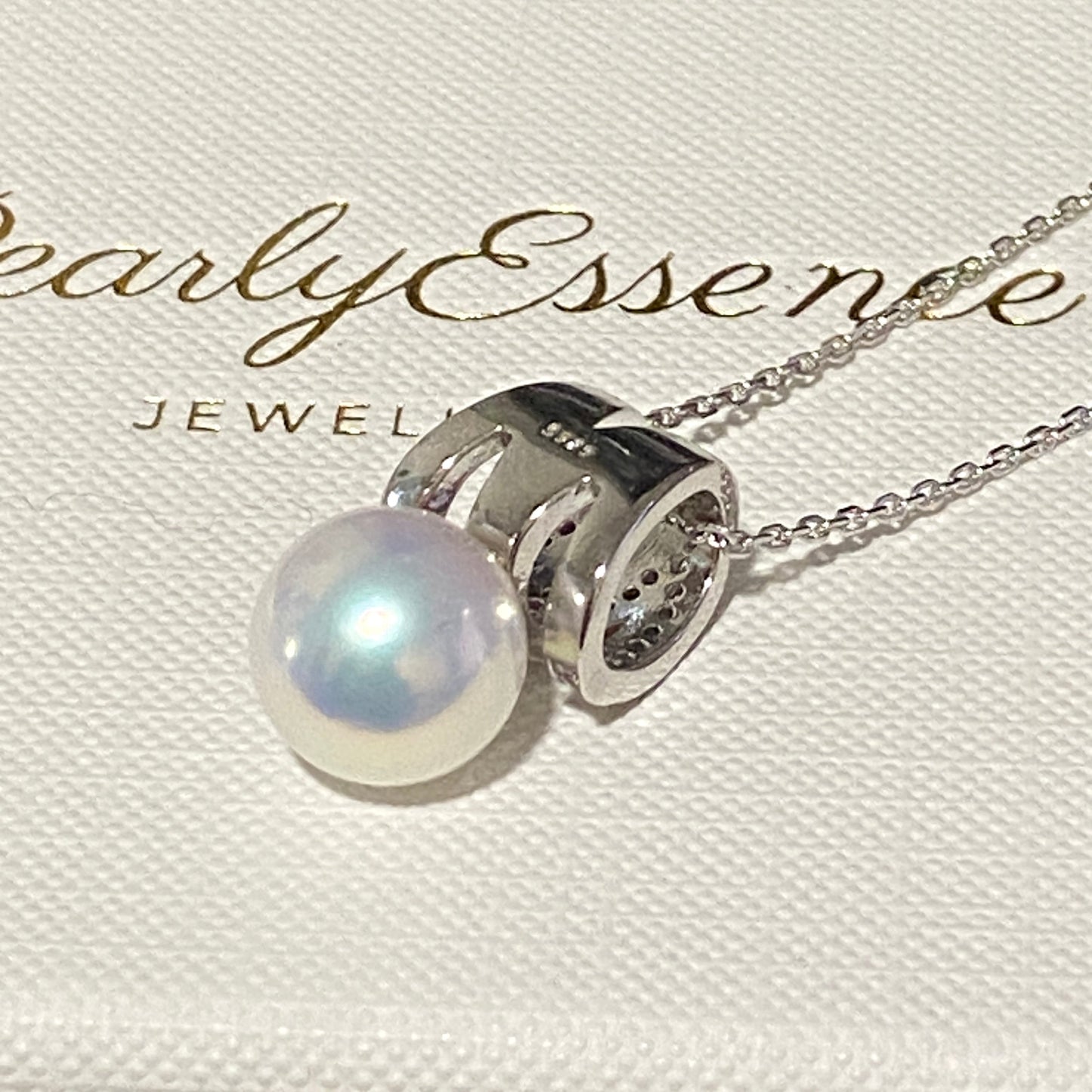 M Shape Aurora Freshwater Pearl Necklace FNS1080