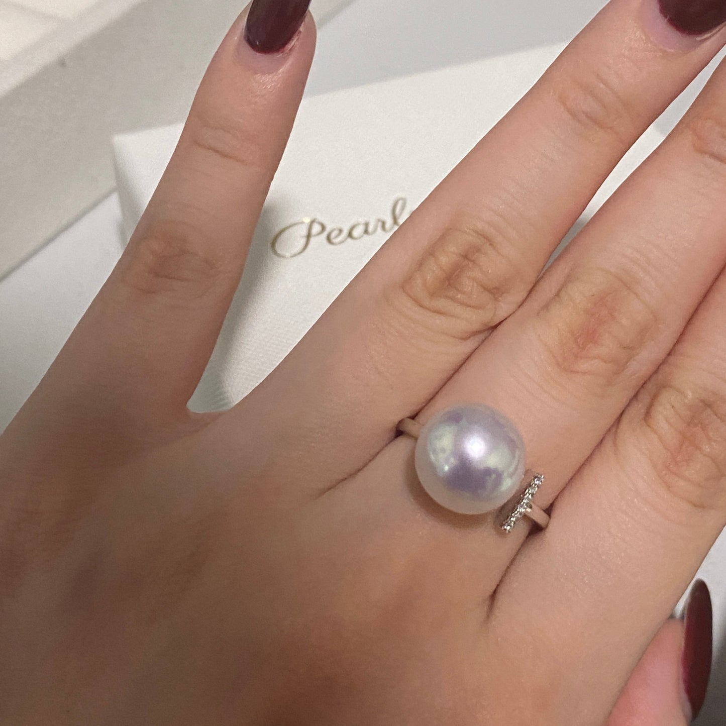 11-12mm T Shape Australian South Sea Pearl Ring PESR18KD1134