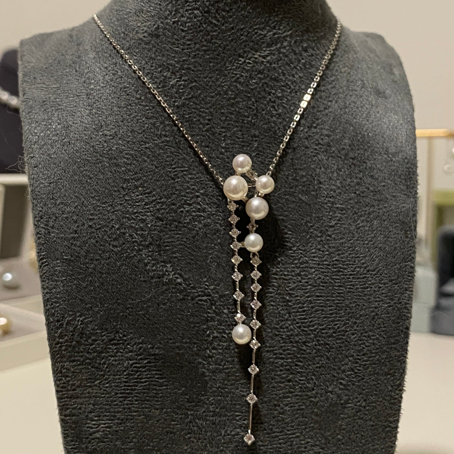 Long Tassel Freshwater Pearl Necklace FNS4560