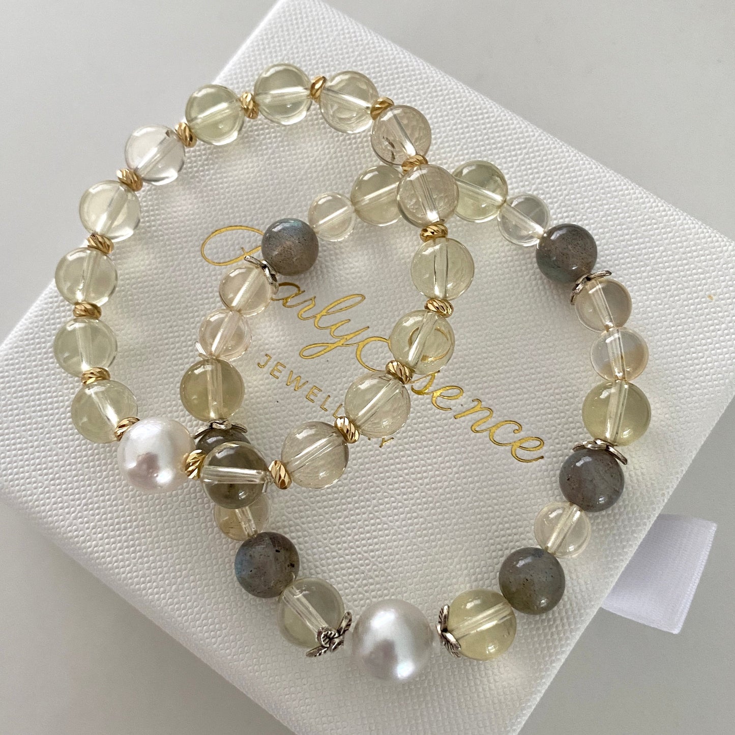 Natural Citrine Australian South Sea Pearl Bracelet ASBSG9500