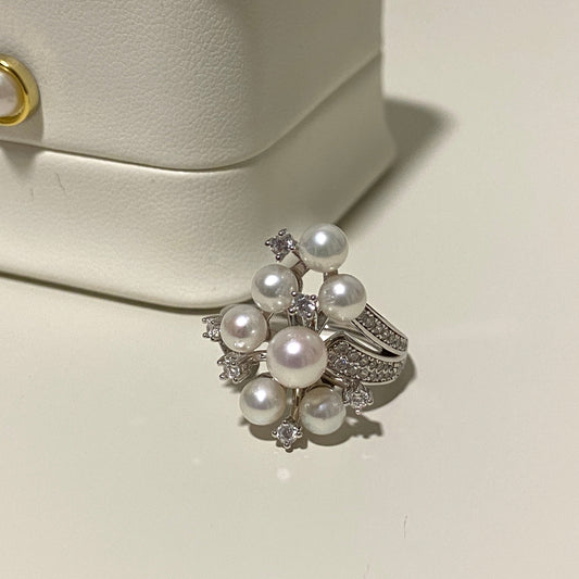 (Pre-order) Baby's Breath Fairy Freshwater Pearl Ring FRSG4560