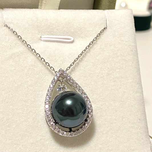 (Pre-order) 12-13mm Tahitian Pearl Drop Necklace TNS1213