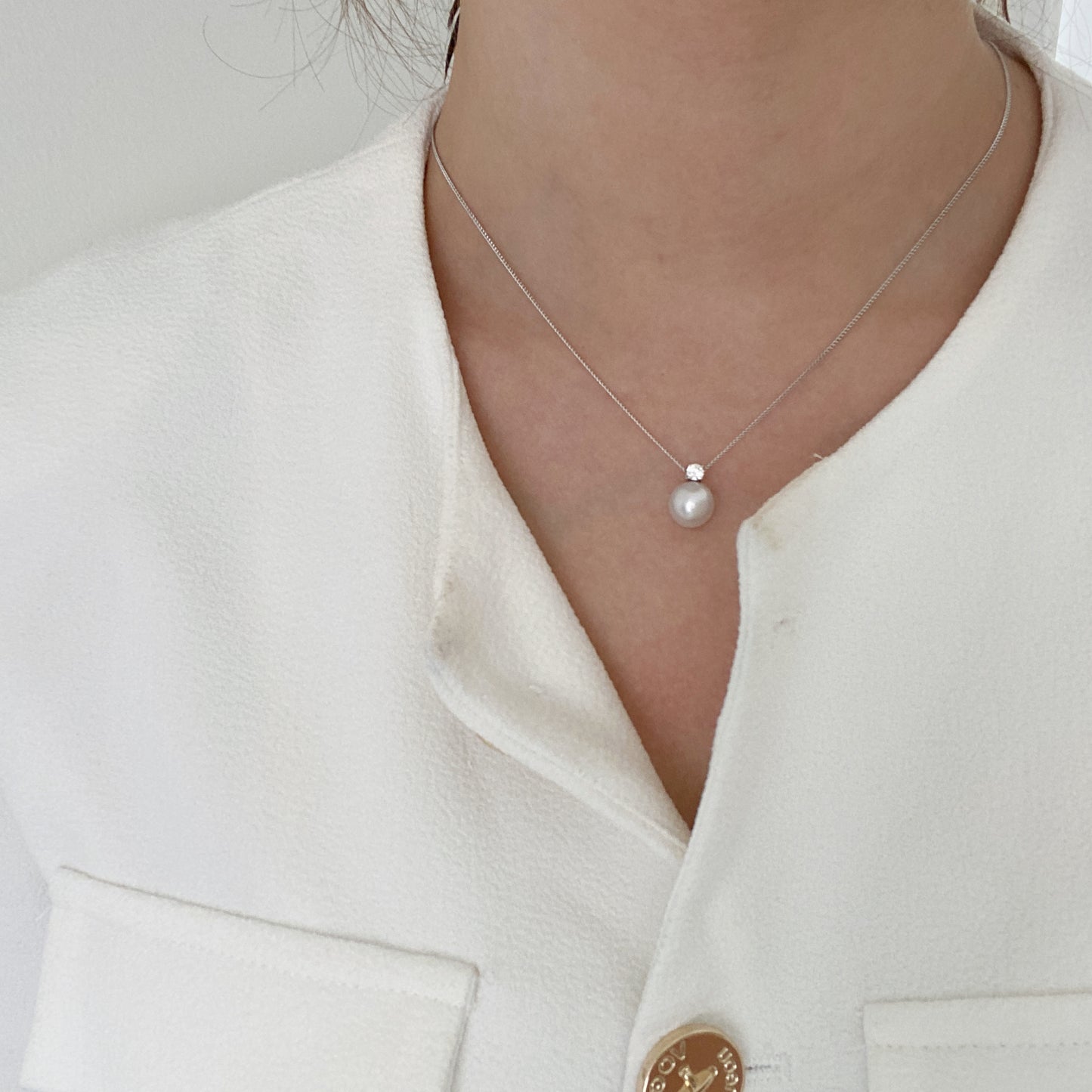(Pre-order) 10mm Classic Australian South Sea Pearl Necklace SN18K1000