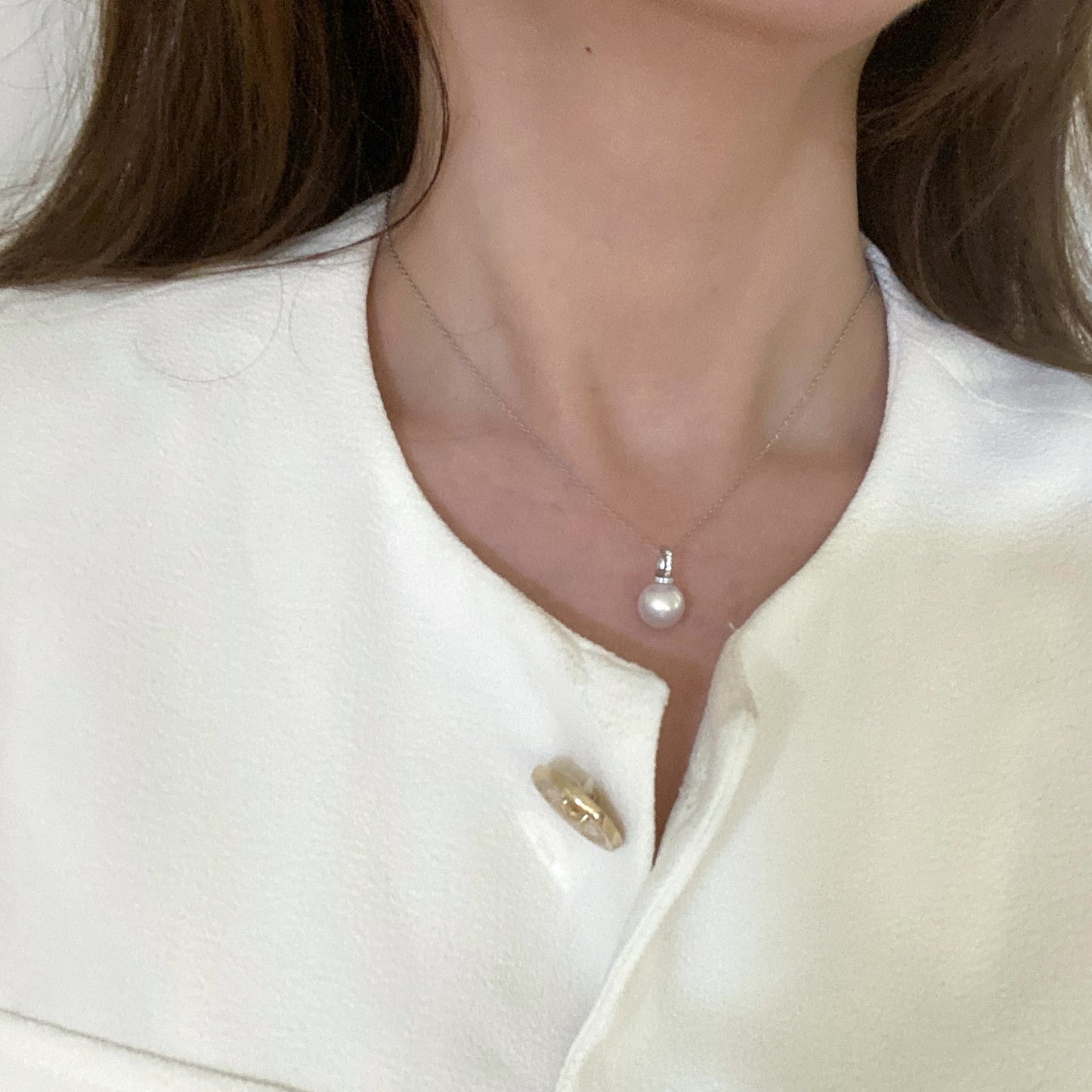 10-11mm Aurora Freshwater Pearl Necklace FNS1055