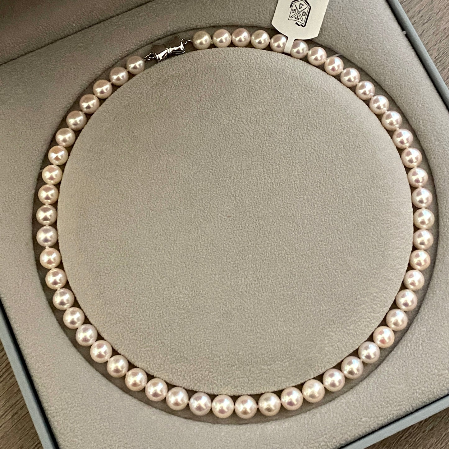 Collier d'ampoule Akoya, 7,5 mm-8 mm