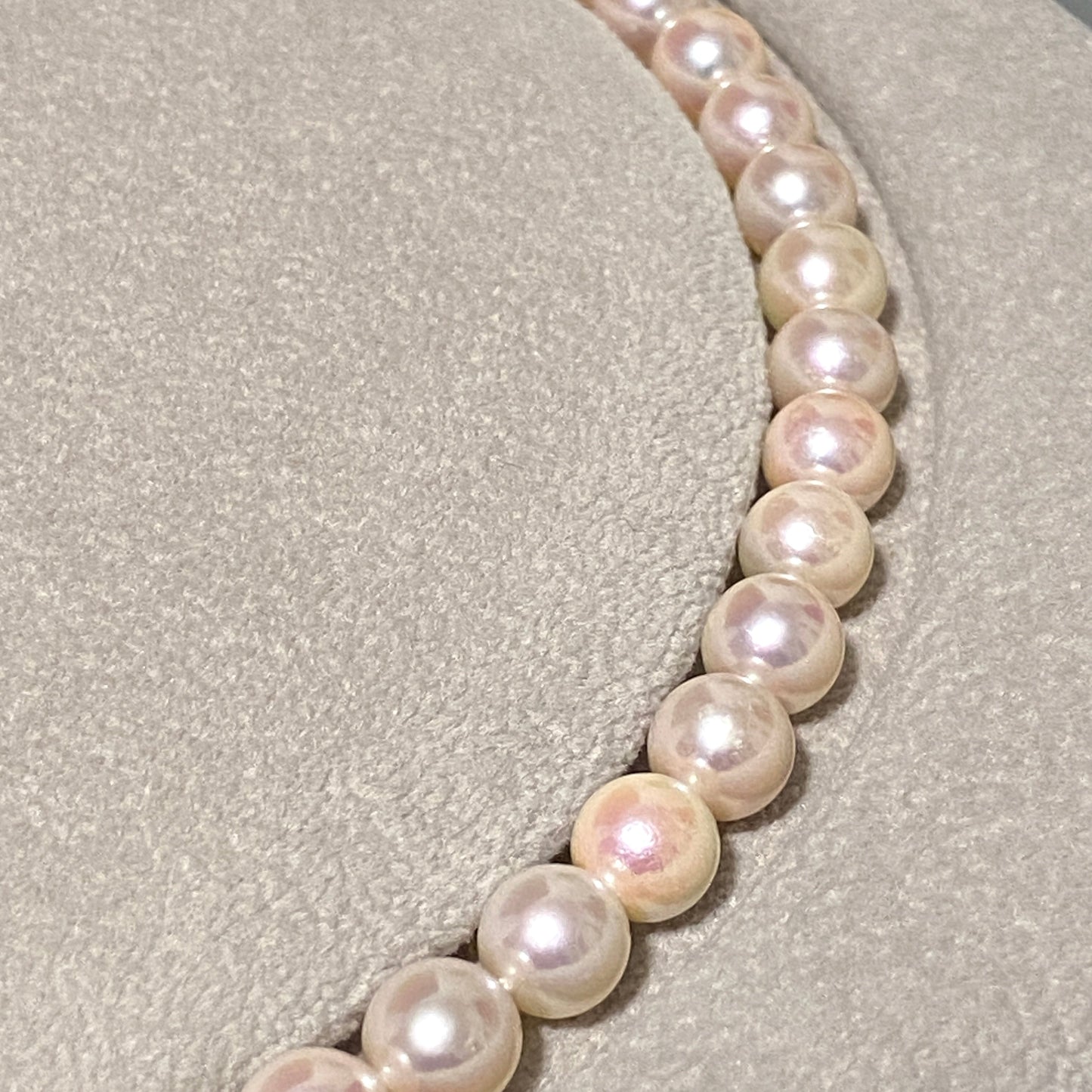 7.5-8mm Akoya Light Bulb Pearl Strands ASS00758