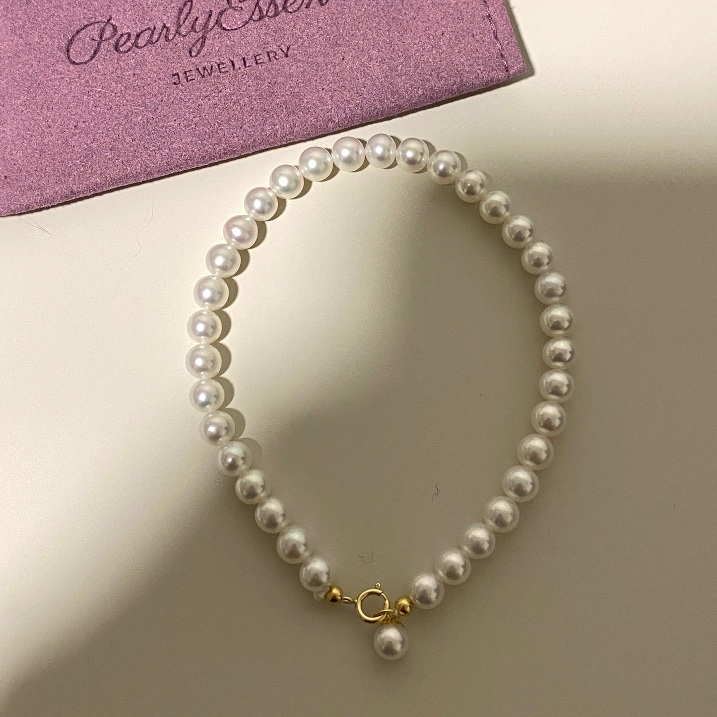 18K Gold Light Bulb Freshwater Pearl Bracelet FB18K4550