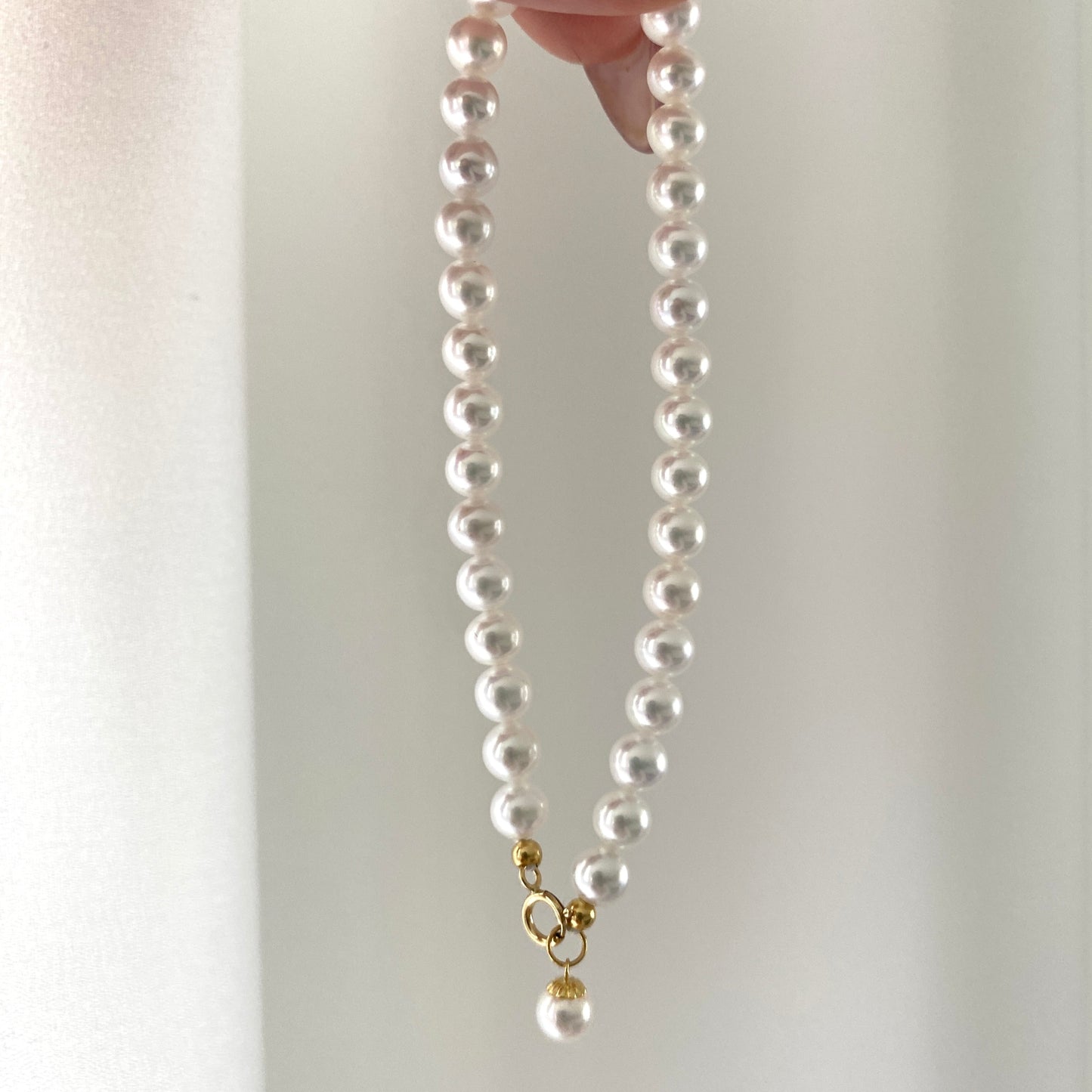 18K Gold Light Bulb Freshwater Pearl Bracelet FB18K4550