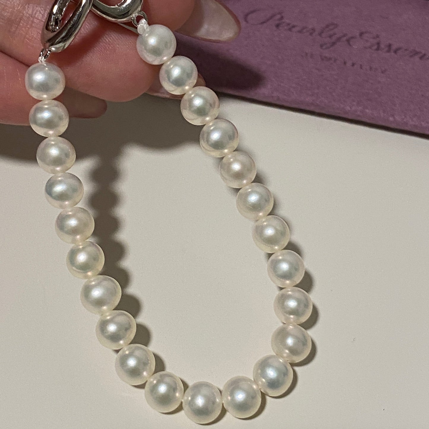 6.5mm Interlocking Circle Freshwater Pearl Bracelet FBS6500