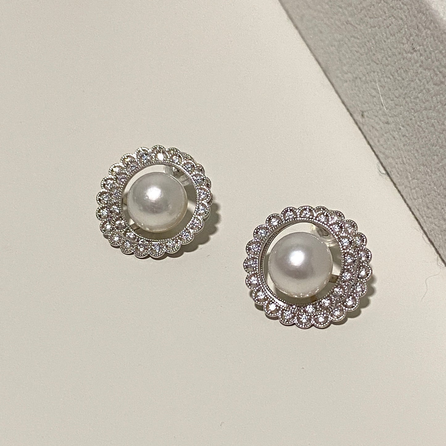 9.3mm Donut Australian South Sea Pearl Earrings SES9300