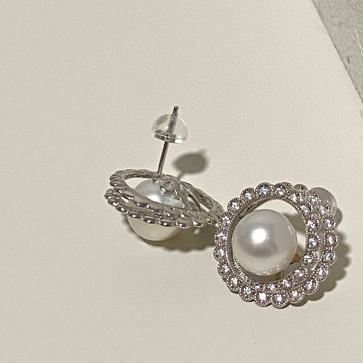 9.3mm Donut Australian South Sea Pearl Earrings SES9300