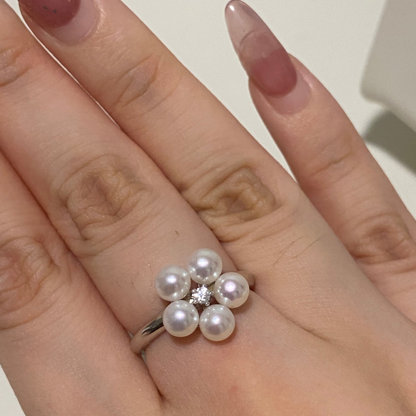 Flower Aurora Freshwater Pearl Ring FRS0500