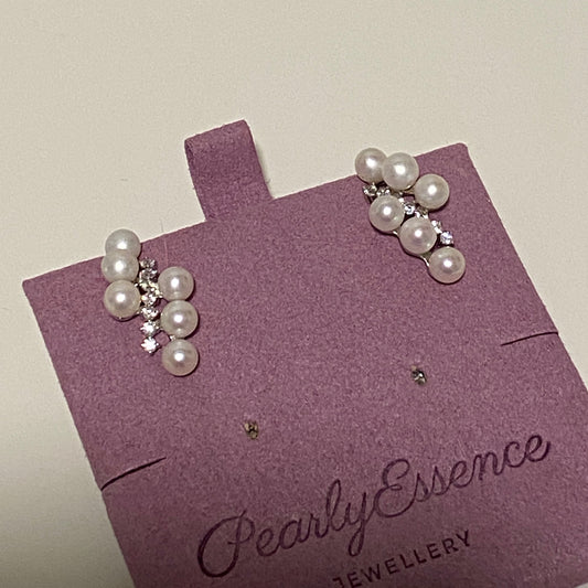 New Percentage Freshwater Pearl Stud Earrings FESZ4550