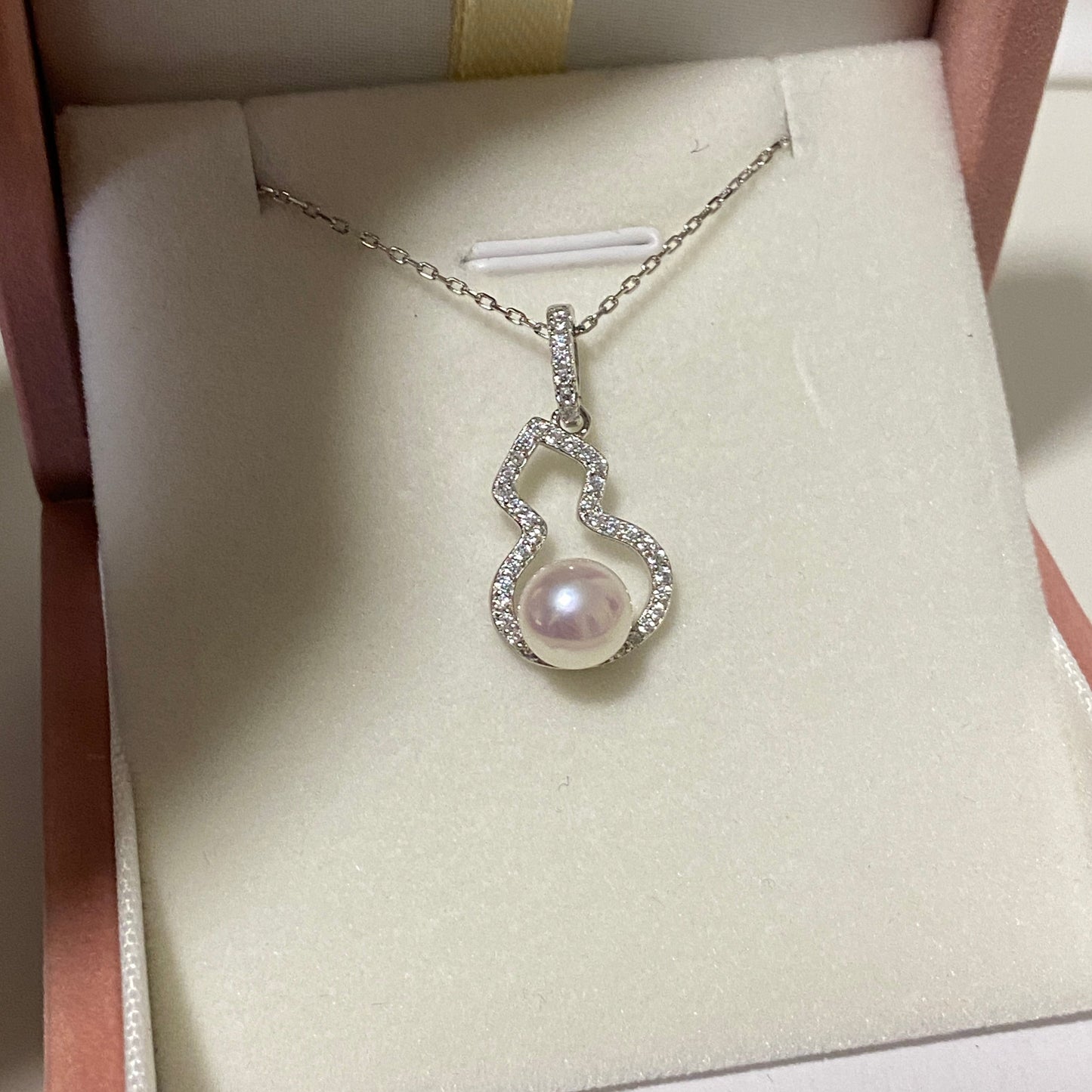 (Pre-order) 7-8mm Gourd Aurora Freshwater Pearl Necklace FNS0708