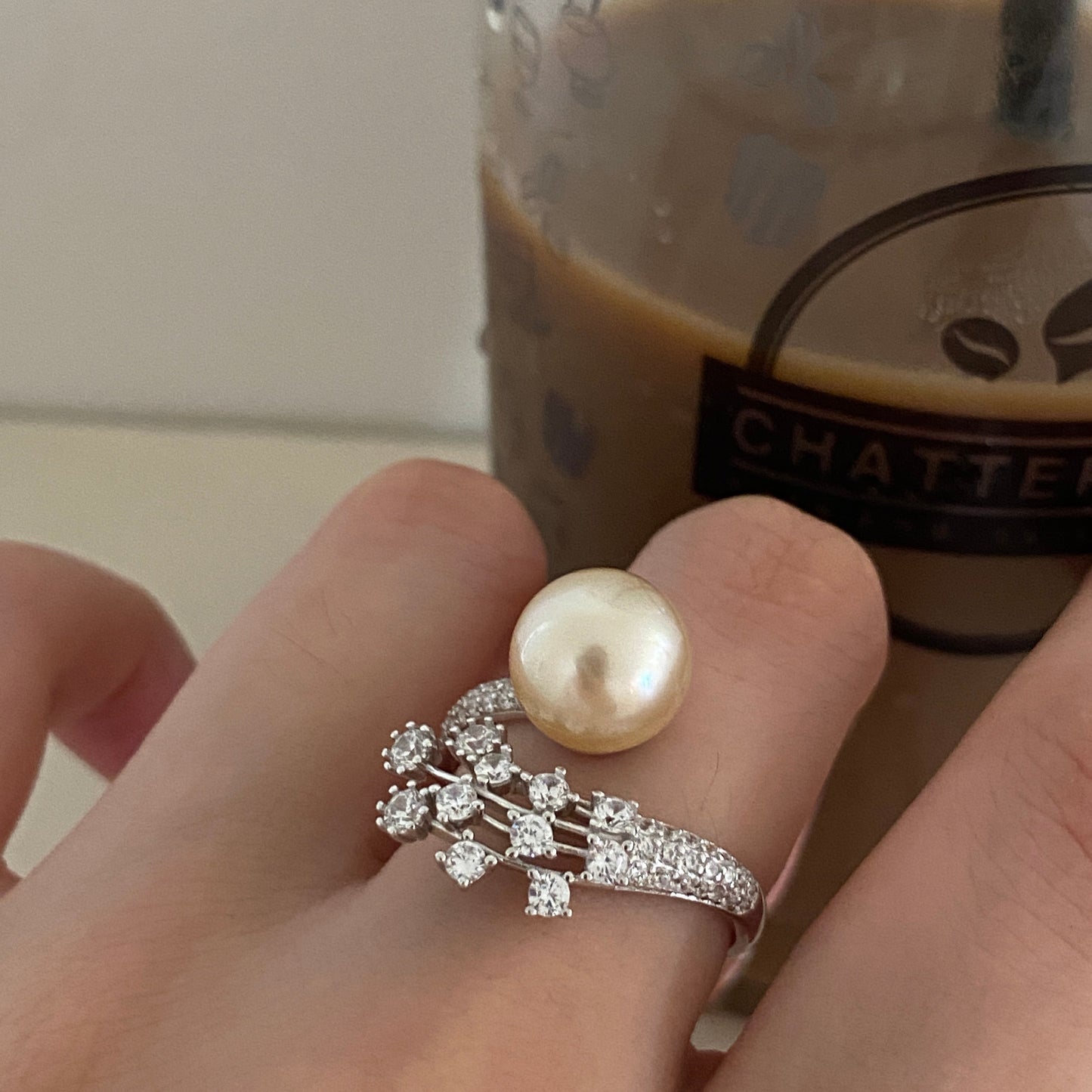 (Pre-order) Brilliant Fireworks South Sea Gold Pearl Ring SGRS1050