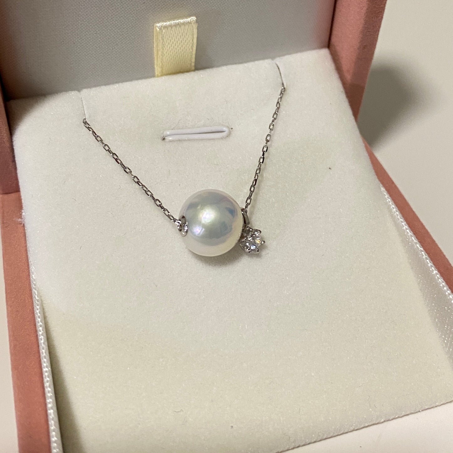 (Pre-order) 11mm Aurora Freshwater Pearl Necklace FN18KS1100