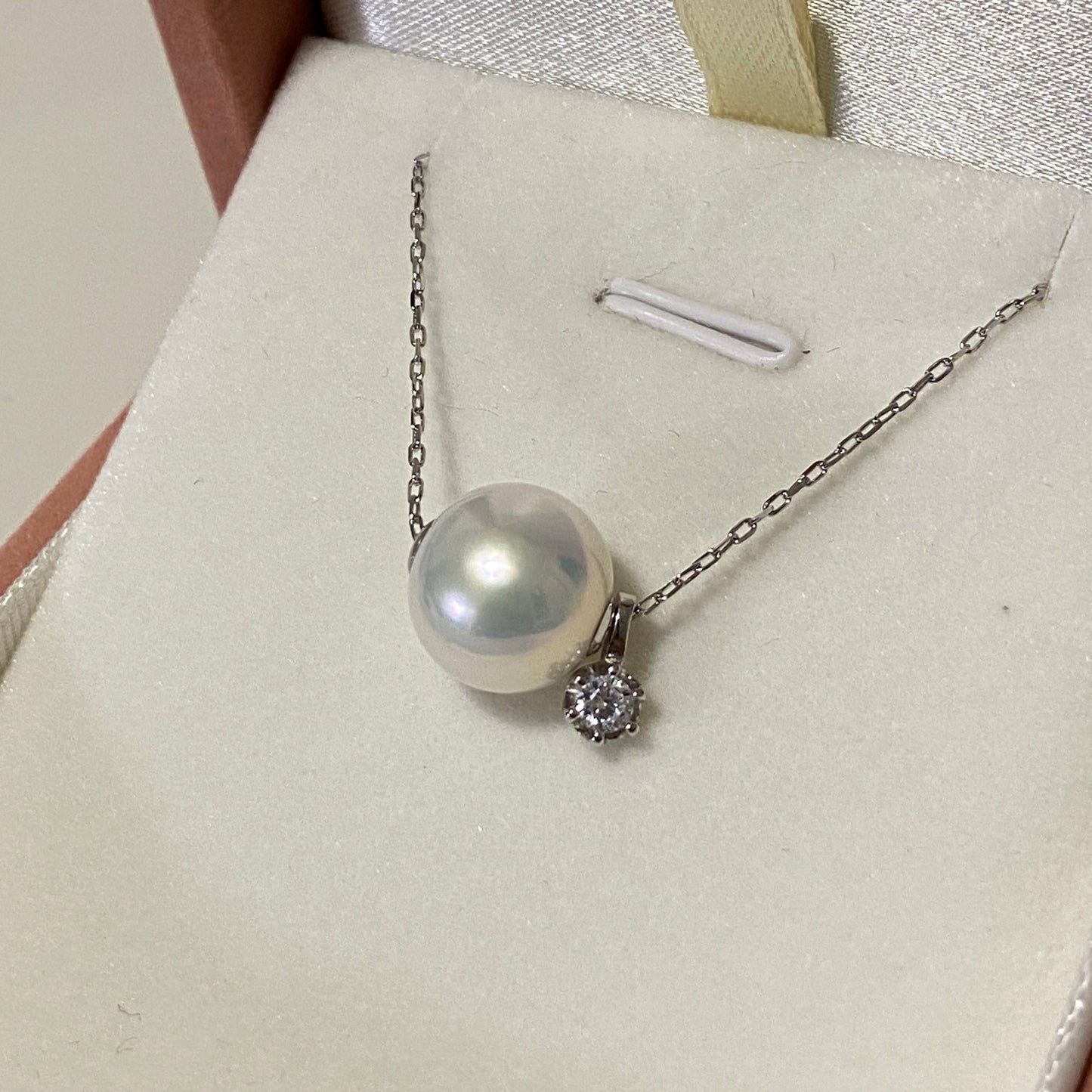 (Pre-order) 11mm Aurora Freshwater Pearl Necklace FN18KS1100