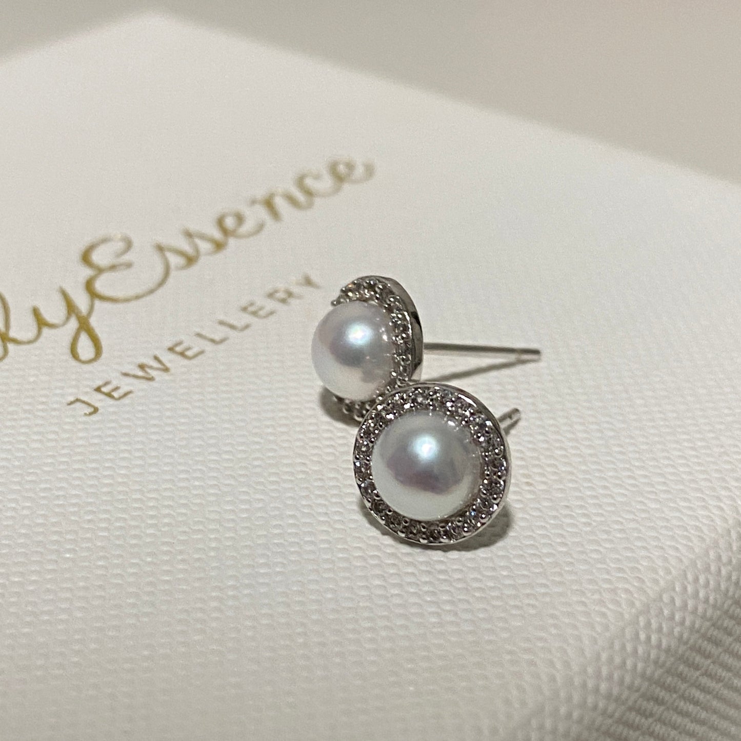(Pre-order) 5-6mm Sunflower Aurora Freshwater Pearl Earrings FES0506