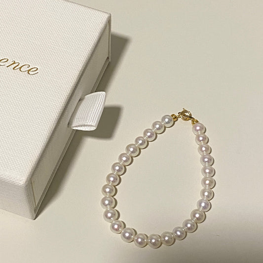 (Pre-order) 18K Gold Aurora Freshwater Pearl Bracelets FB18K5560