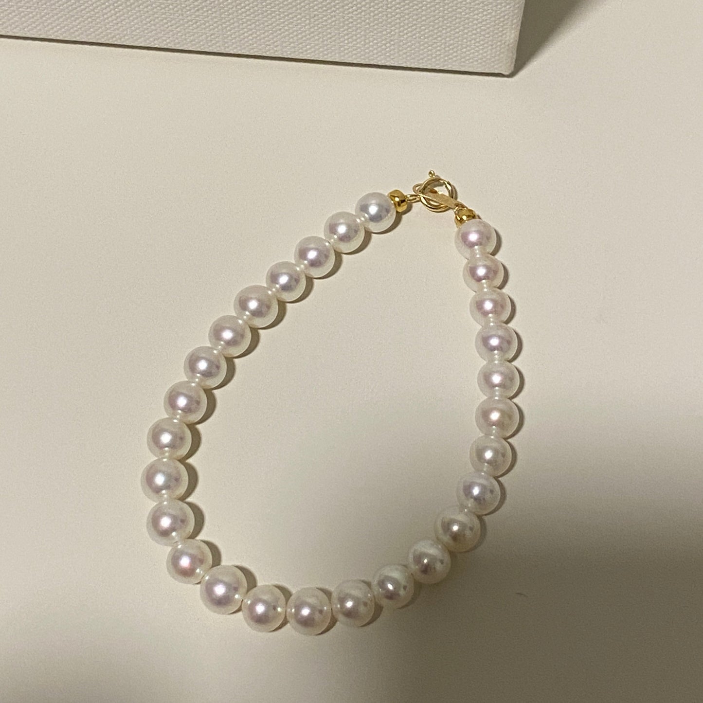 (Pre-order) 18K Gold Aurora Freshwater Pearl Bracelets FB18K5560