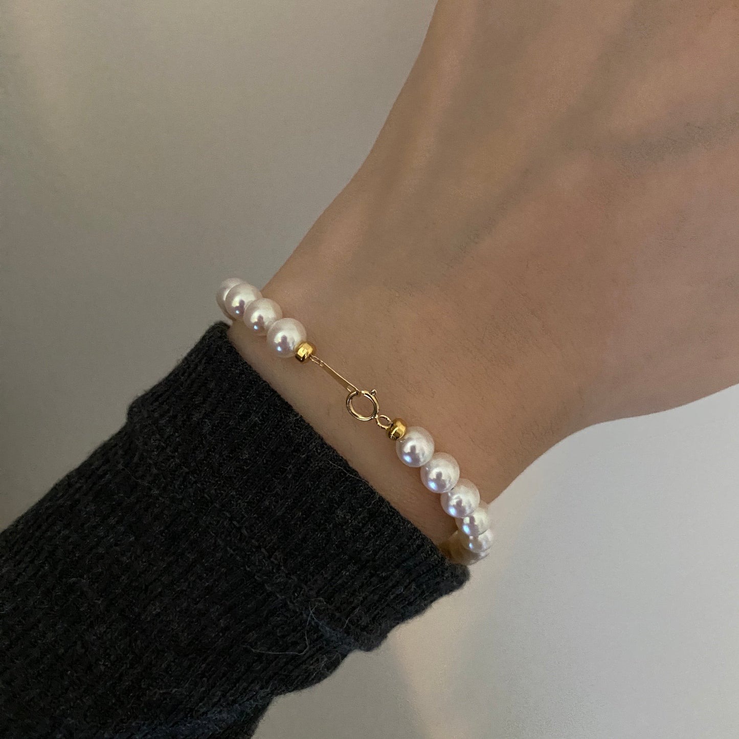 (Pre-order) 18K Gold Aurora Freshwater Pearl Bracelets FB18K5560