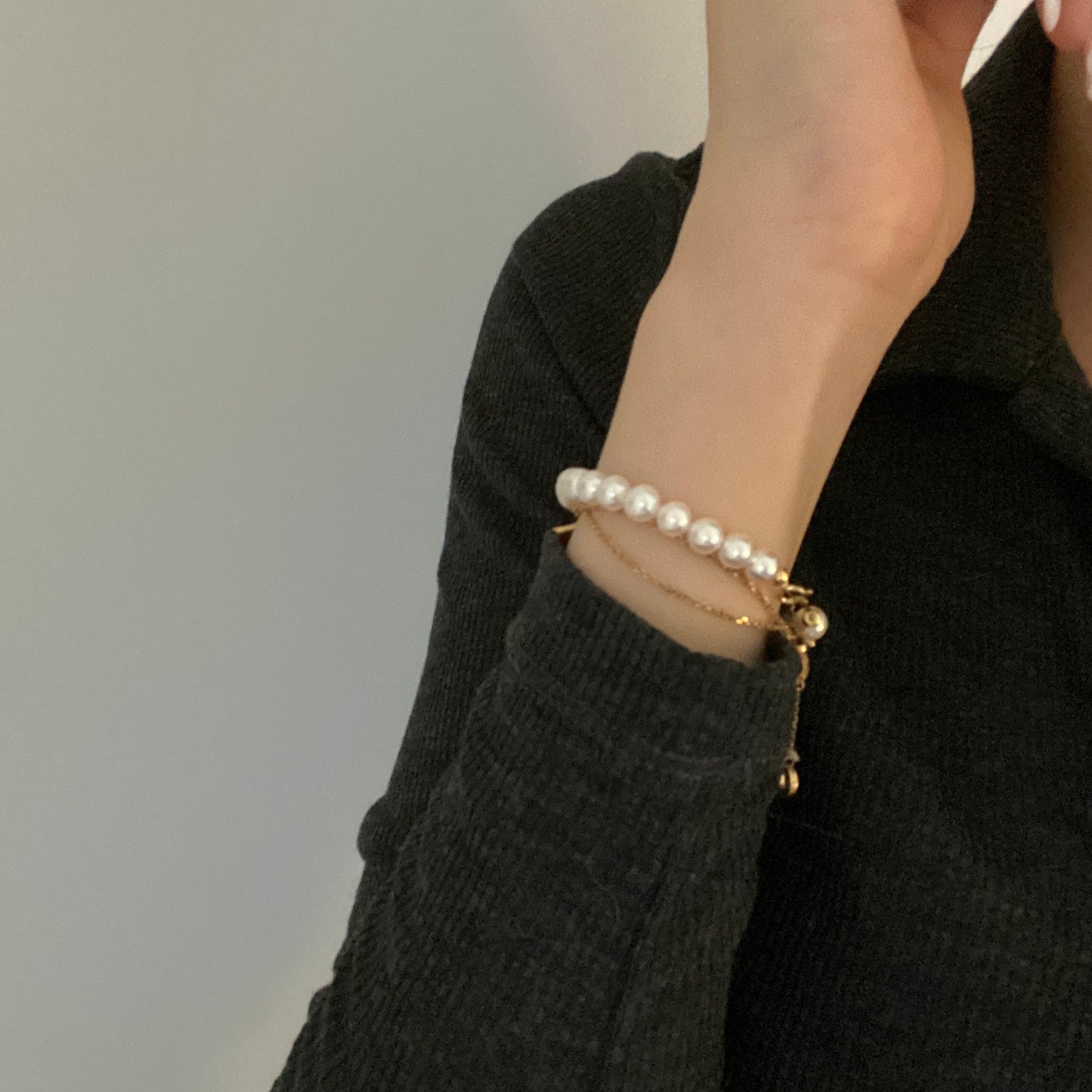 (Pre-order) 18K Gold Aurora Freshwater Pearl Bracelets FB18K5560