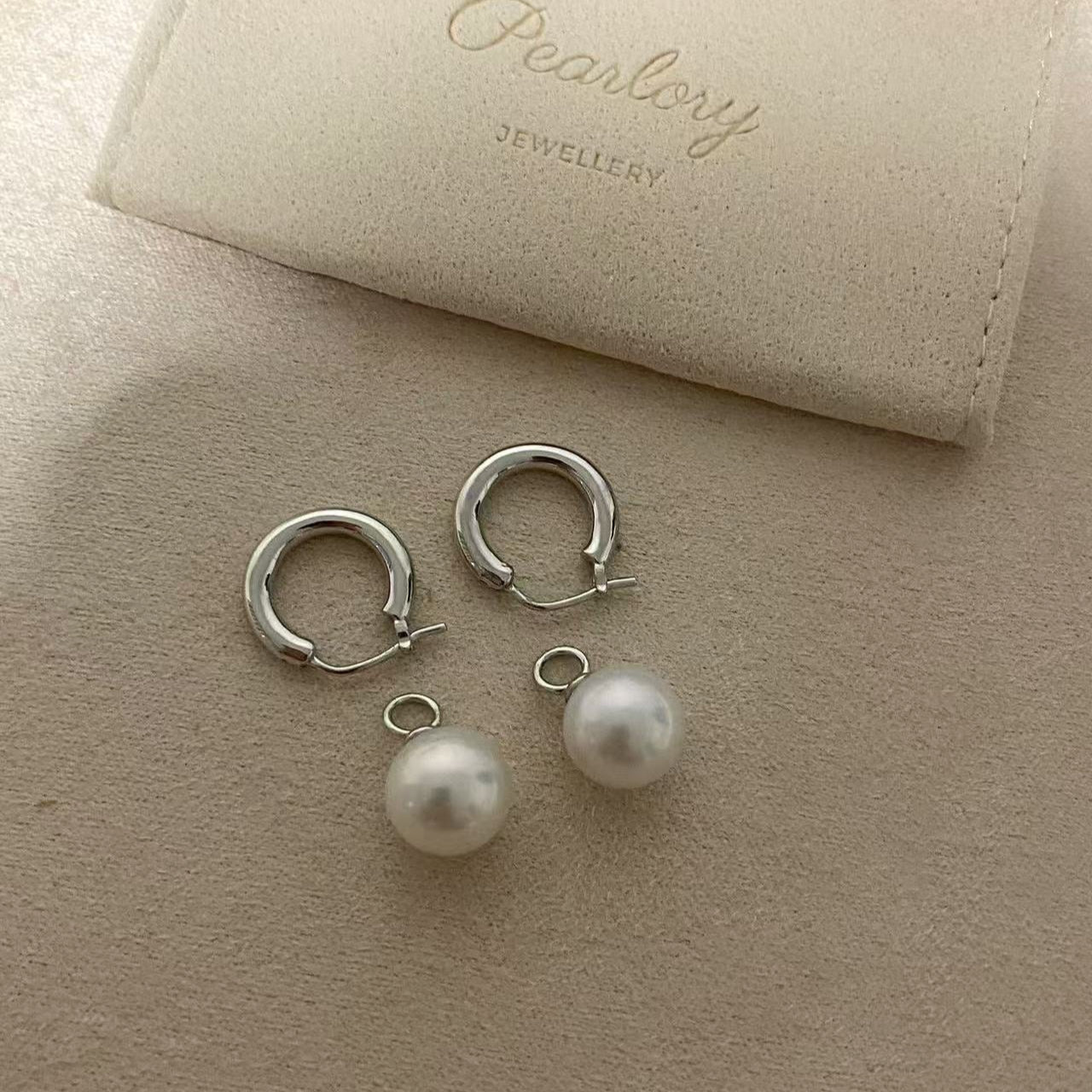 Simple Freshwater Pearl Earrings FNS9010
