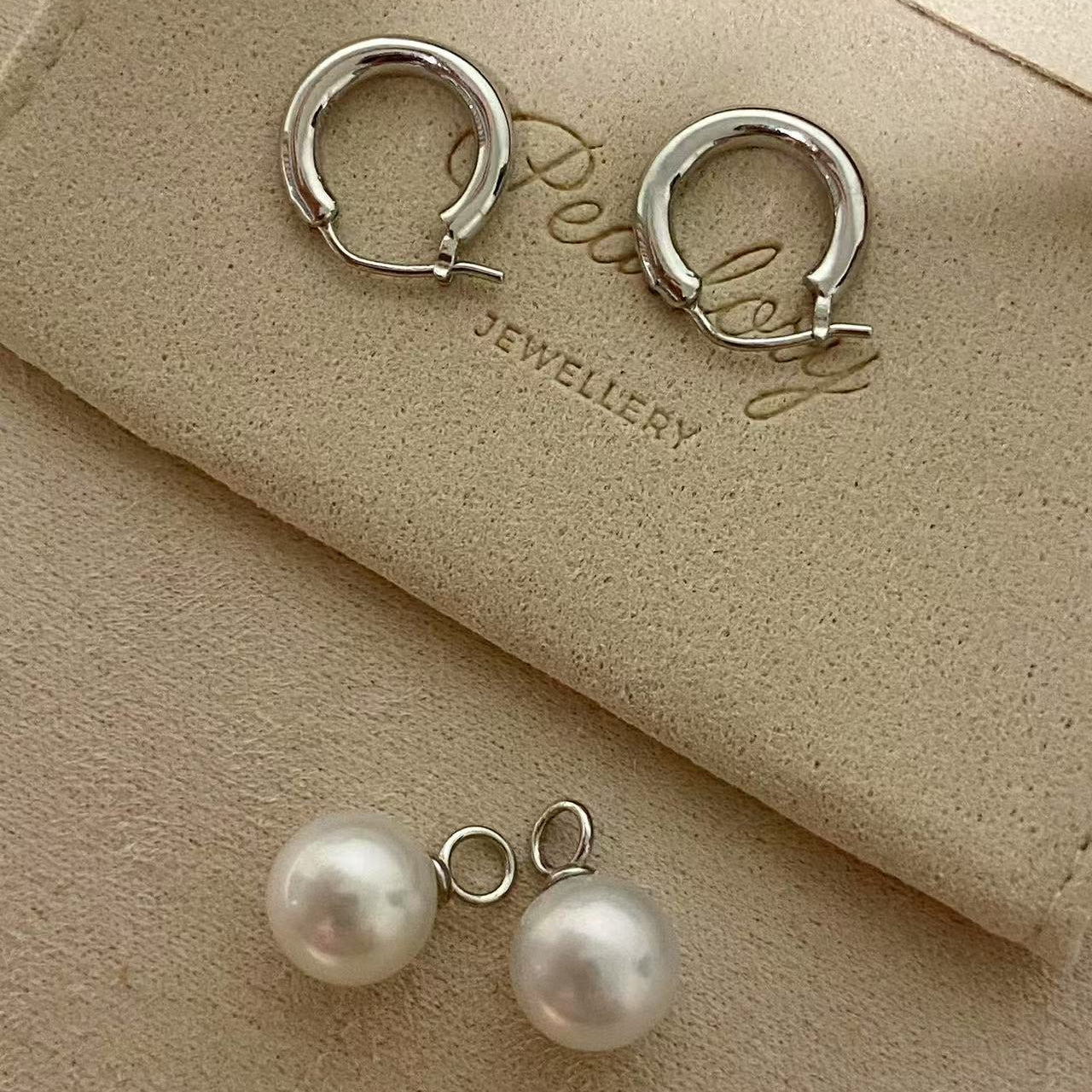 Simple Freshwater Pearl Earrings FNS9010