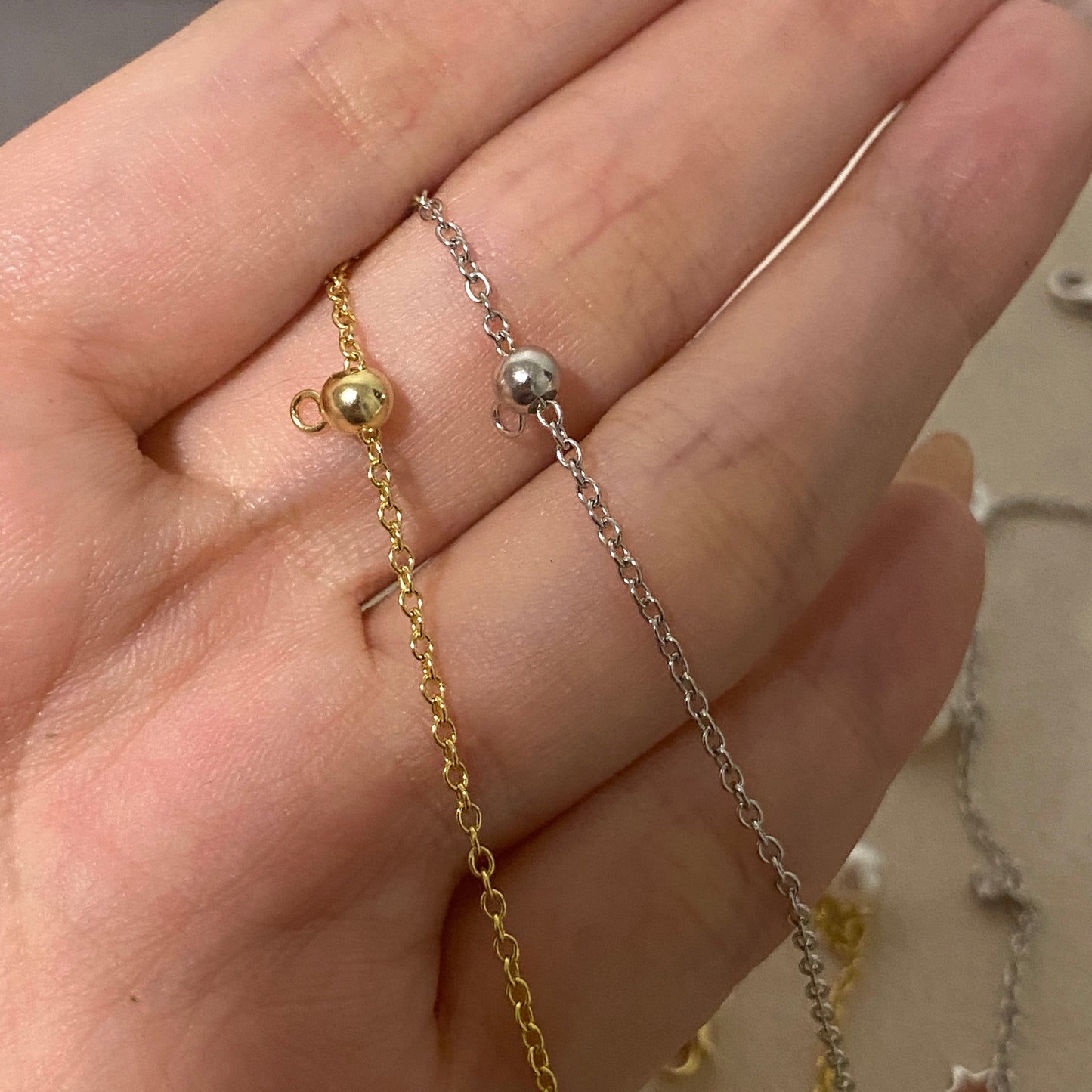 5.5-6mm Starry Sky Freshwater Necklace - Gold FNSG0556